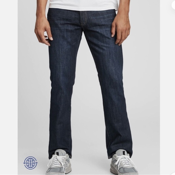 PreWash GAP Men’s Indigo Boot Jeans made with Washwell™ technology, size 32x32 - Picture 2 of 6